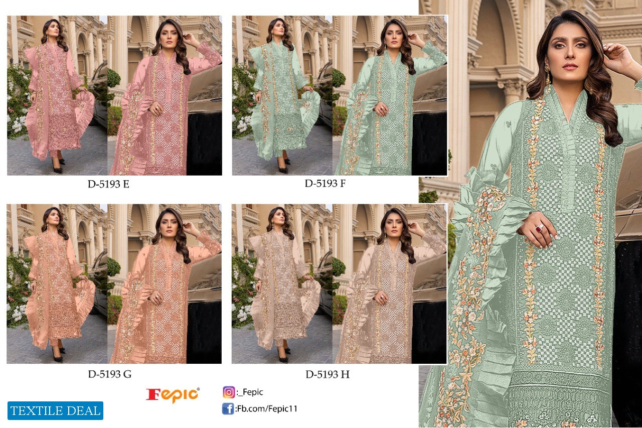 Fepic Rosemeen D-5193 Colour Wholesale Pakistani Concept Dress