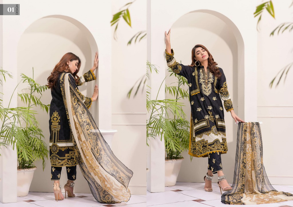 Jawed Art Chashni Printed Embroidered Collection