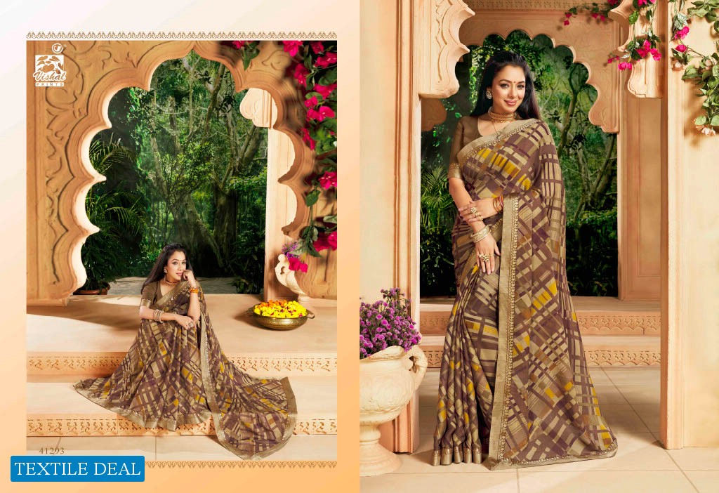 Vishal Vanita Wholesale Georgette With Fancy Lace Border Sarees