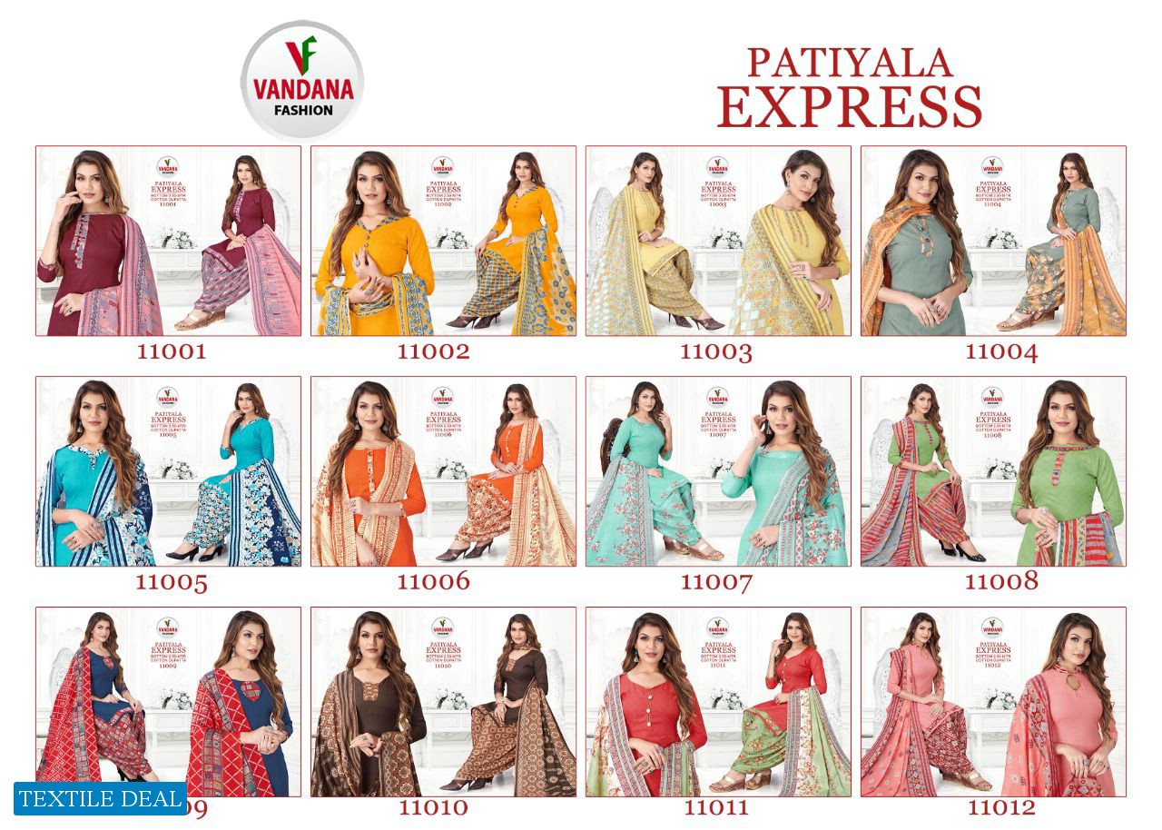 Vandana Patiyala Express Vol-11 wholesale Cotton Dress Material