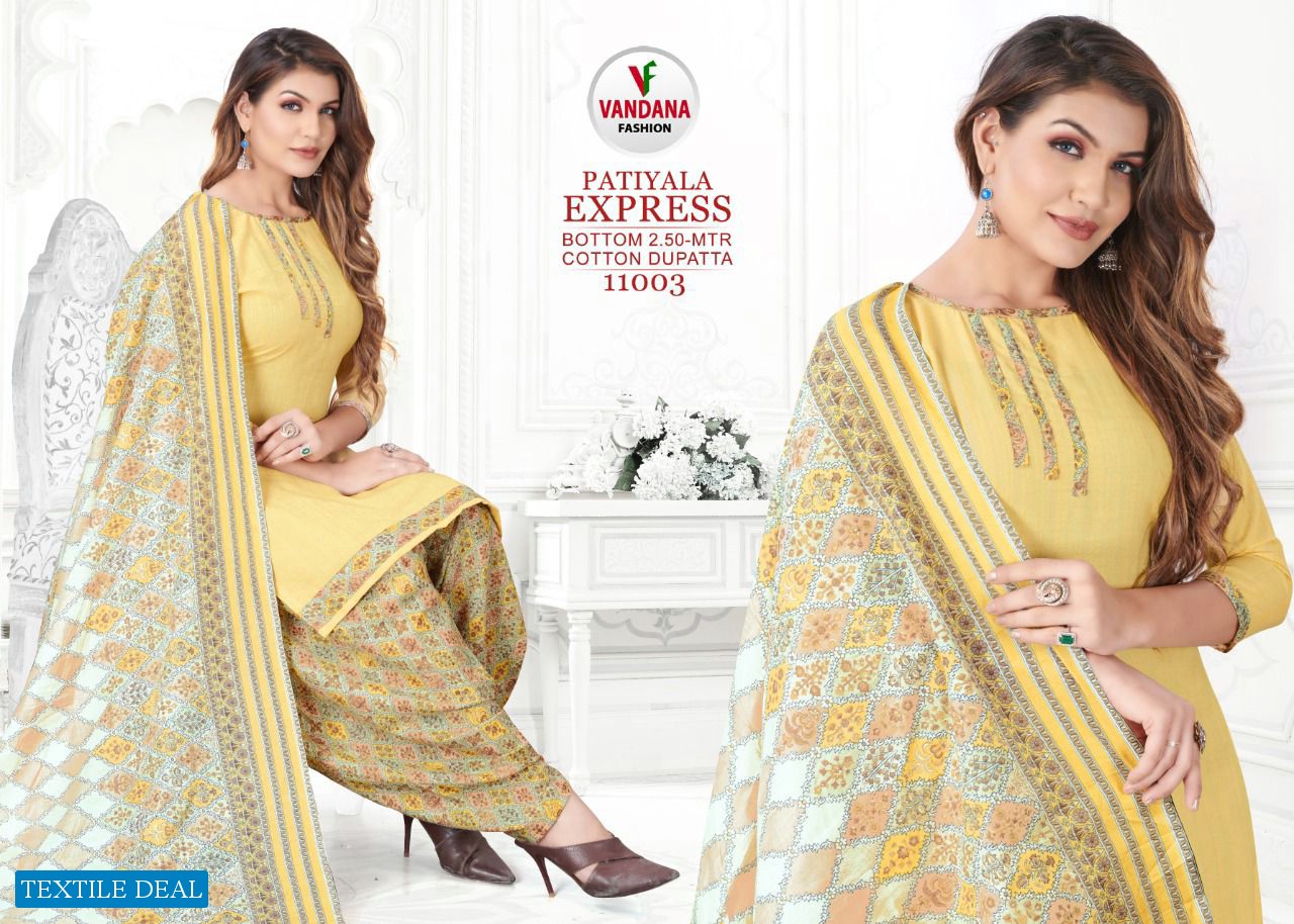 Vandana Patiyala Express Vol-11 wholesale Cotton Dress Material