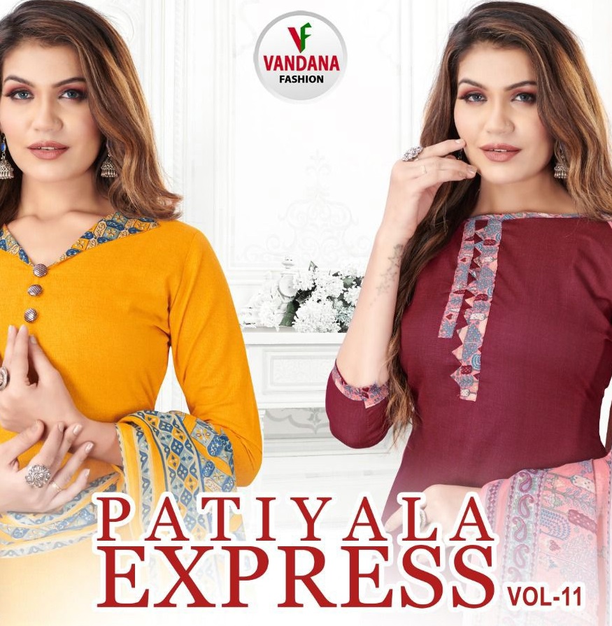 Vandana Patiyala Express Vol-11 wholesale Cotton Dress Material