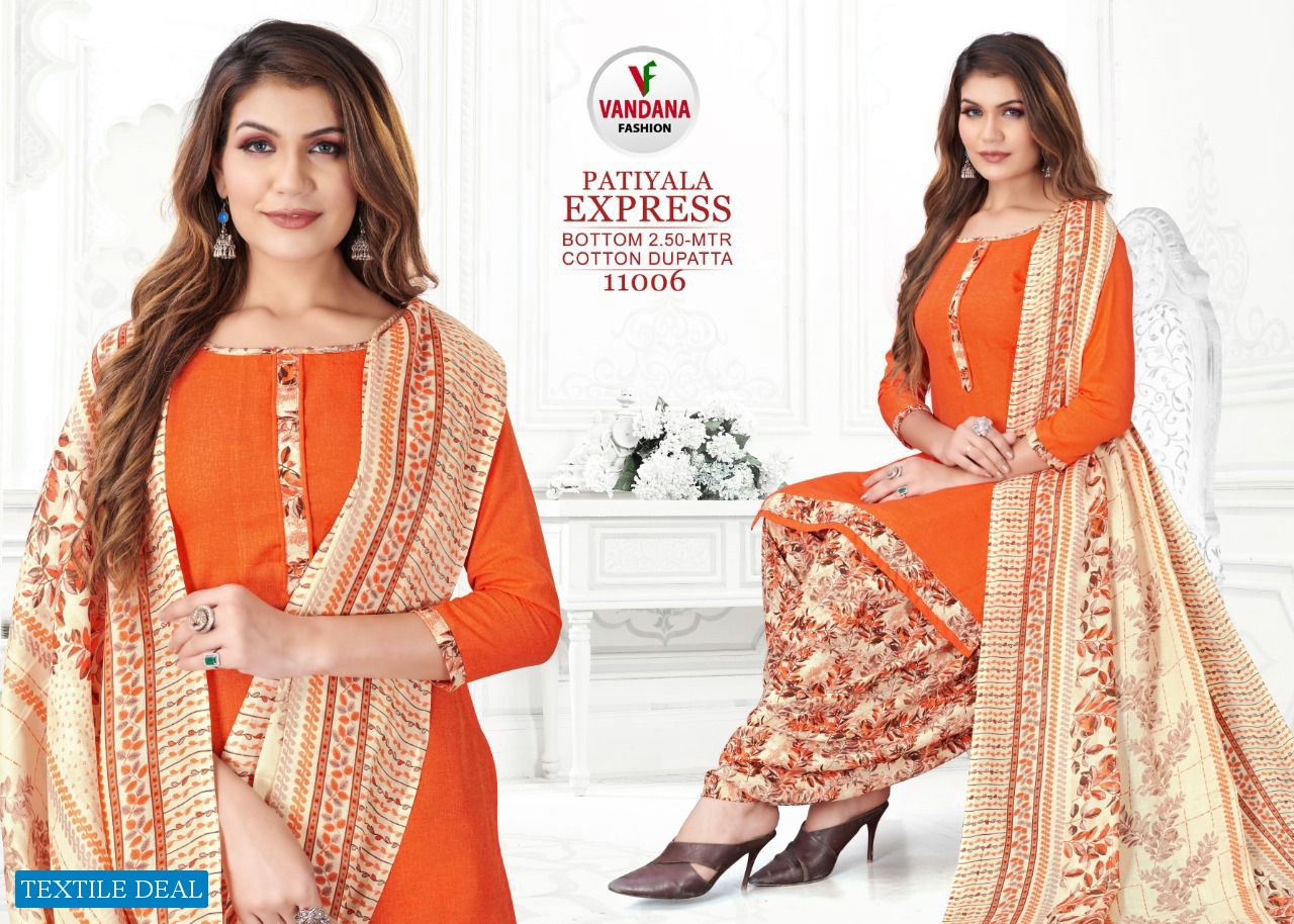 Vandana Patiyala Express Vol-11 wholesale Cotton Dress Material