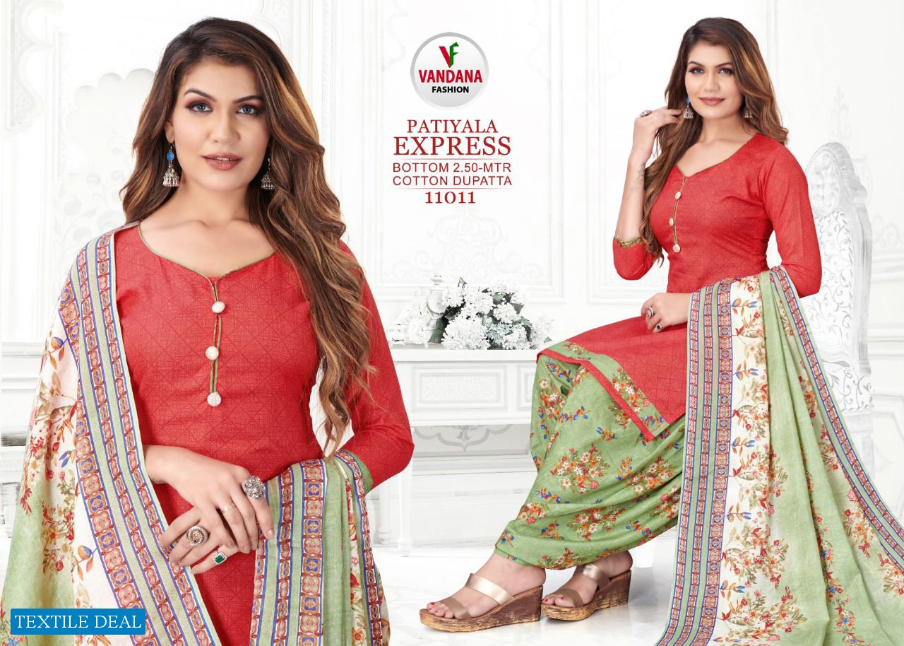 Vandana Patiyala Express Vol-11 wholesale Cotton Dress Material