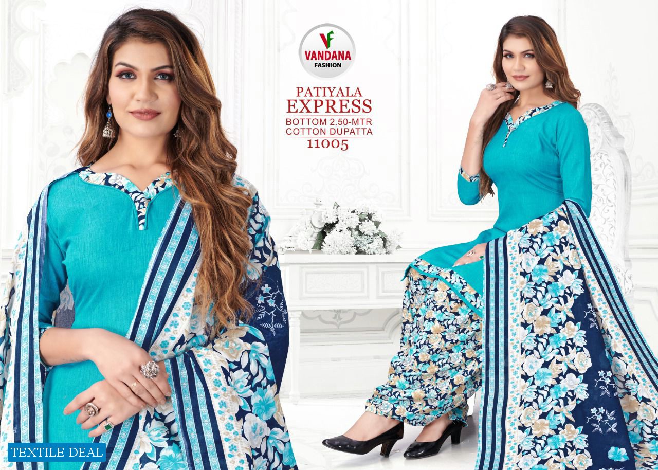 Vandana Patiyala Express Vol-11 wholesale Cotton Dress Material