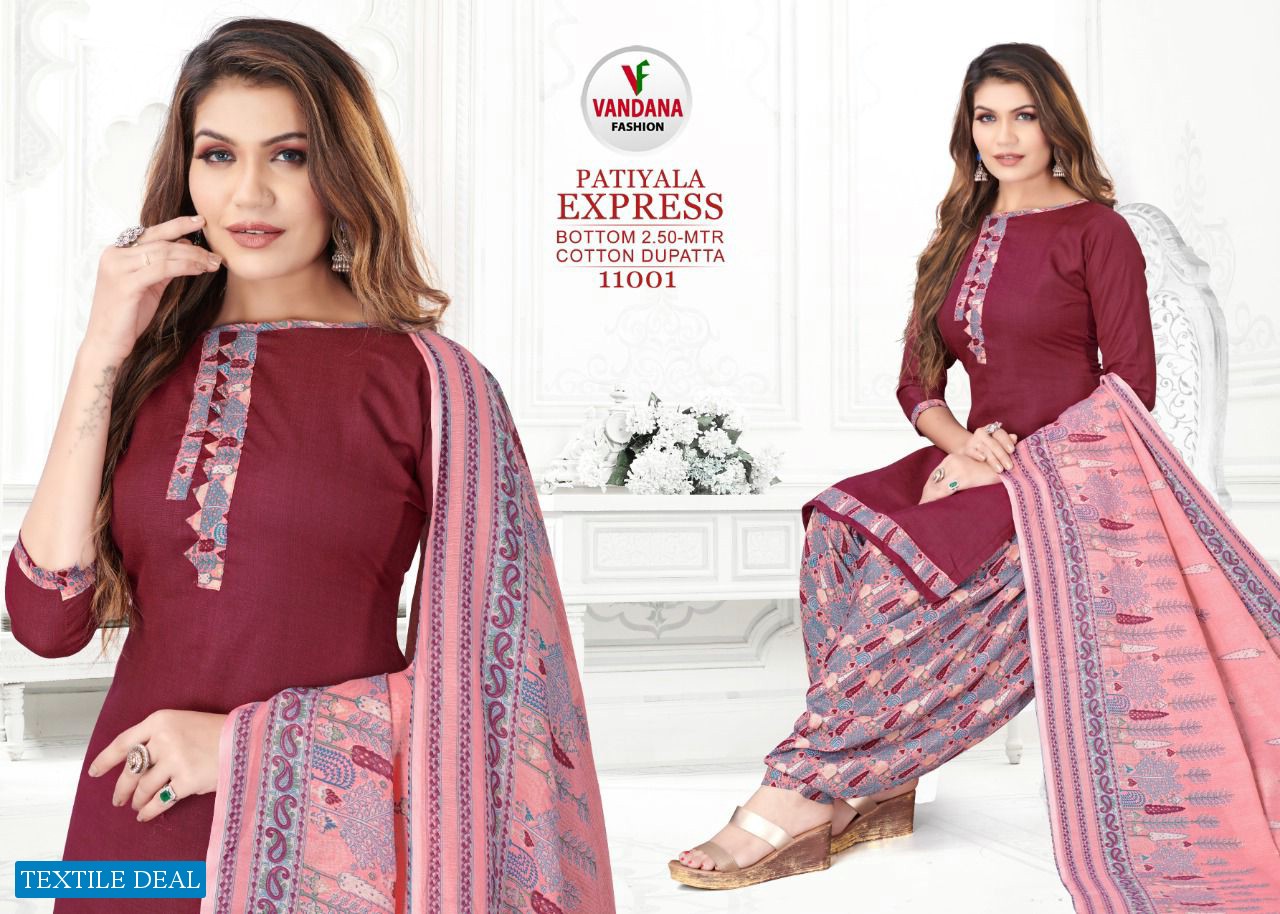 Vandana Patiyala Express Vol-11 wholesale Cotton Dress Material