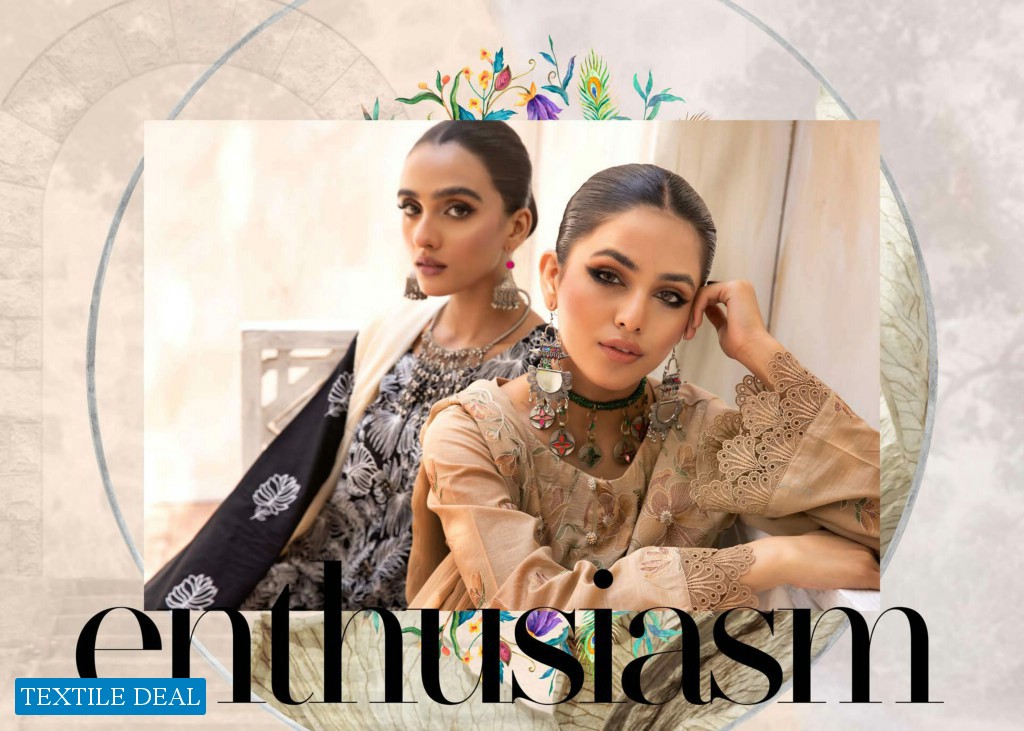 Khoobsurat Nazakat Embroidered Slub Lawn Pakistani Collection