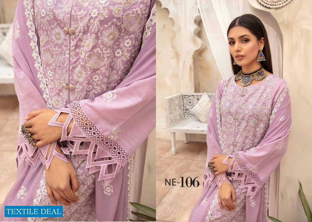 Khoobsurat Nazakat Embroidered Slub Lawn Pakistani Collection
