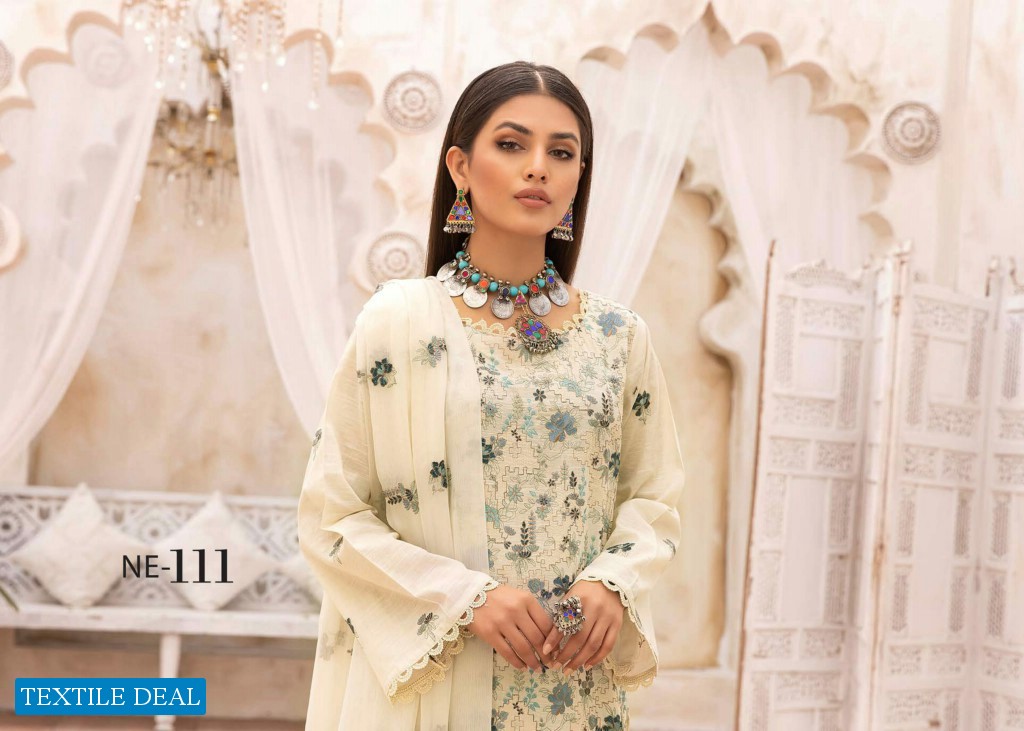 Khoobsurat Nazakat Embroidered Slub Lawn Pakistani Collection
