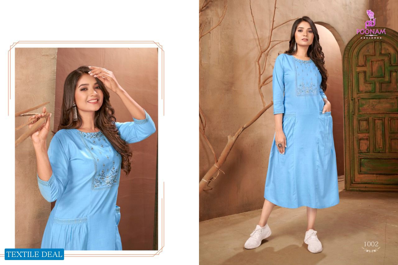 POONAM GULZAR GOWN CONCEPT KURTI EXPORTS