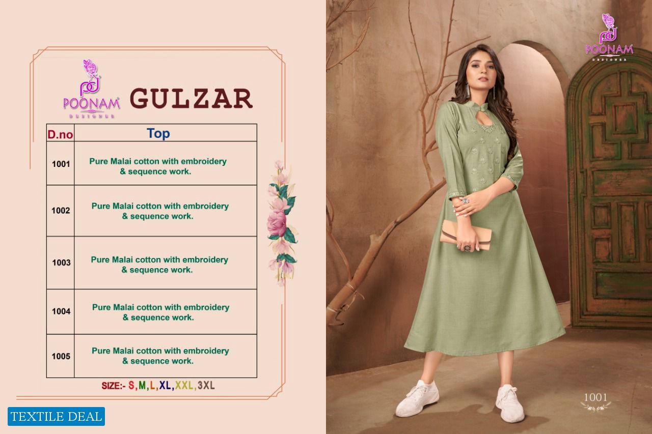 POONAM GULZAR GOWN CONCEPT KURTI EXPORTS