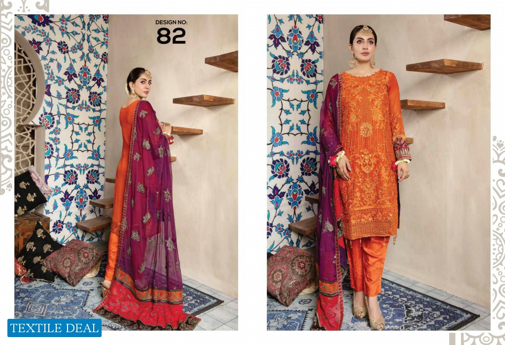 Poshak Dastan Wholesale New Chiffon Collection Pakistani Suits