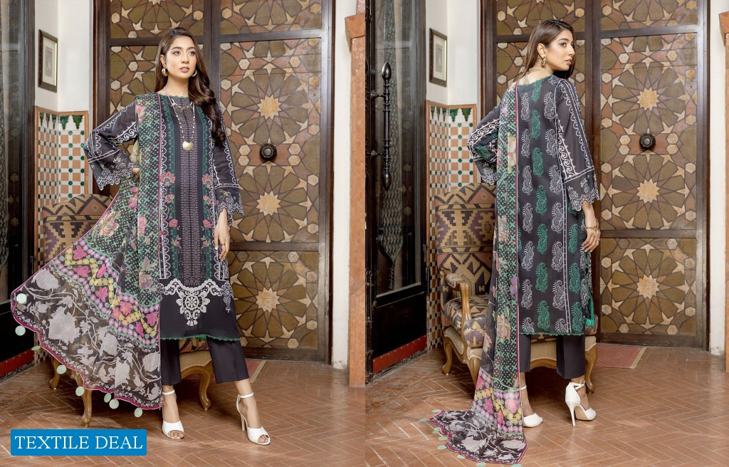 Charizma Qaus C Prints Printed Lawn Suits With Printed Dupattas