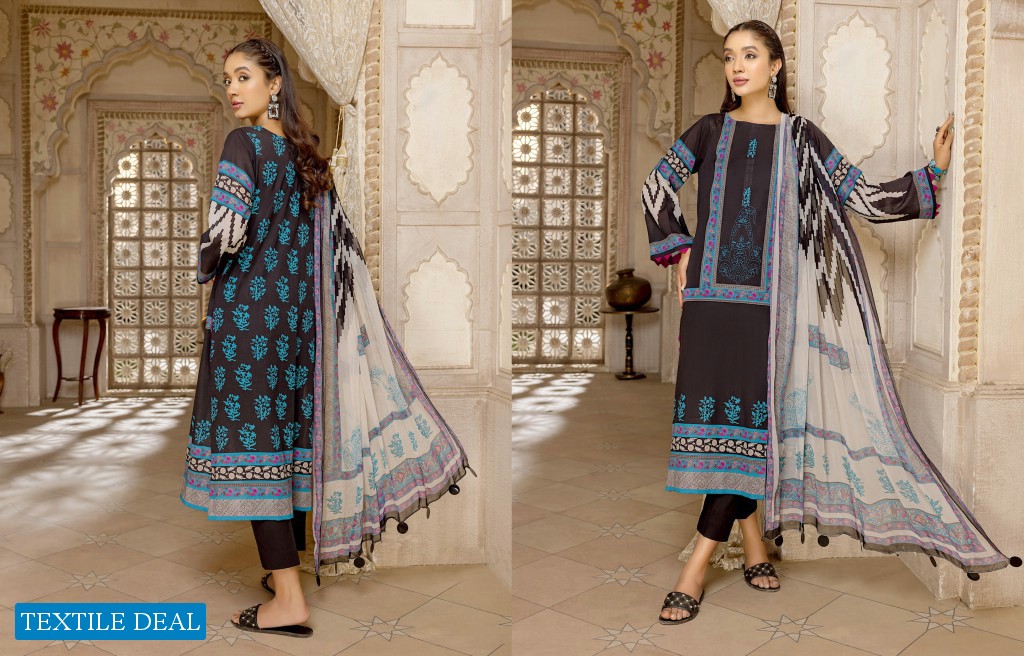 Charizma Qaus C Prints Printed Lawn Suits With Printed Dupattas