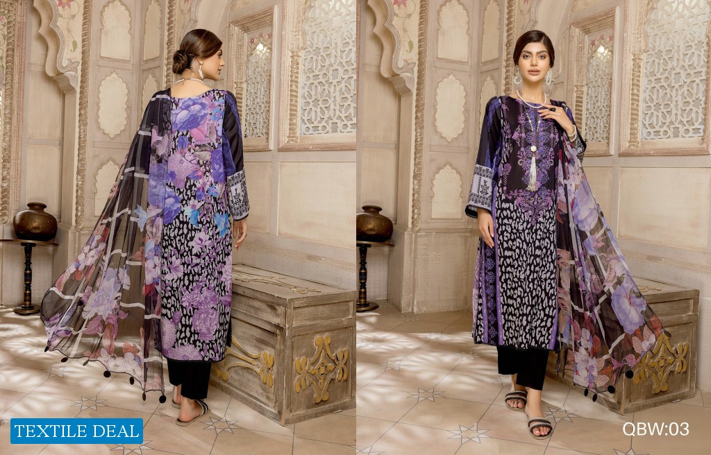 Charizma Qaus C Prints Printed Lawn Suits With Printed Dupattas