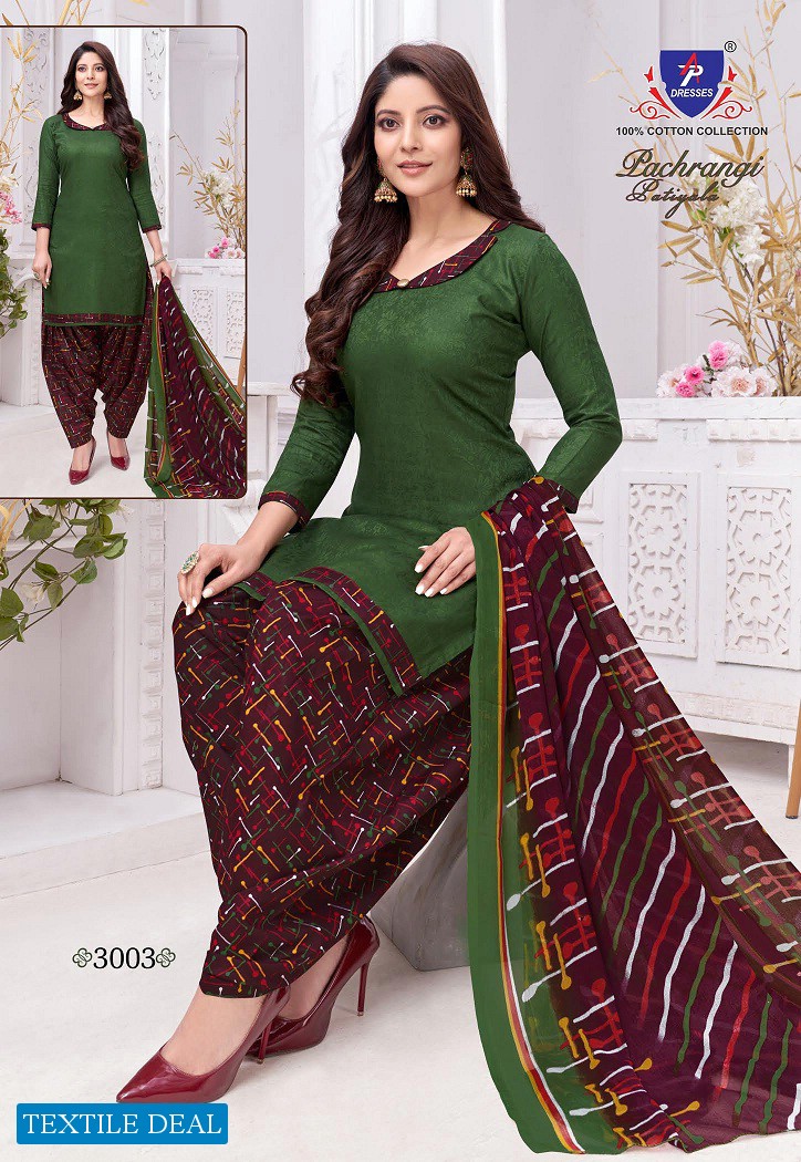 AP Dresses Pachrangi Patiyala Vol-3 Wholesale Cotton Printed Dress Material