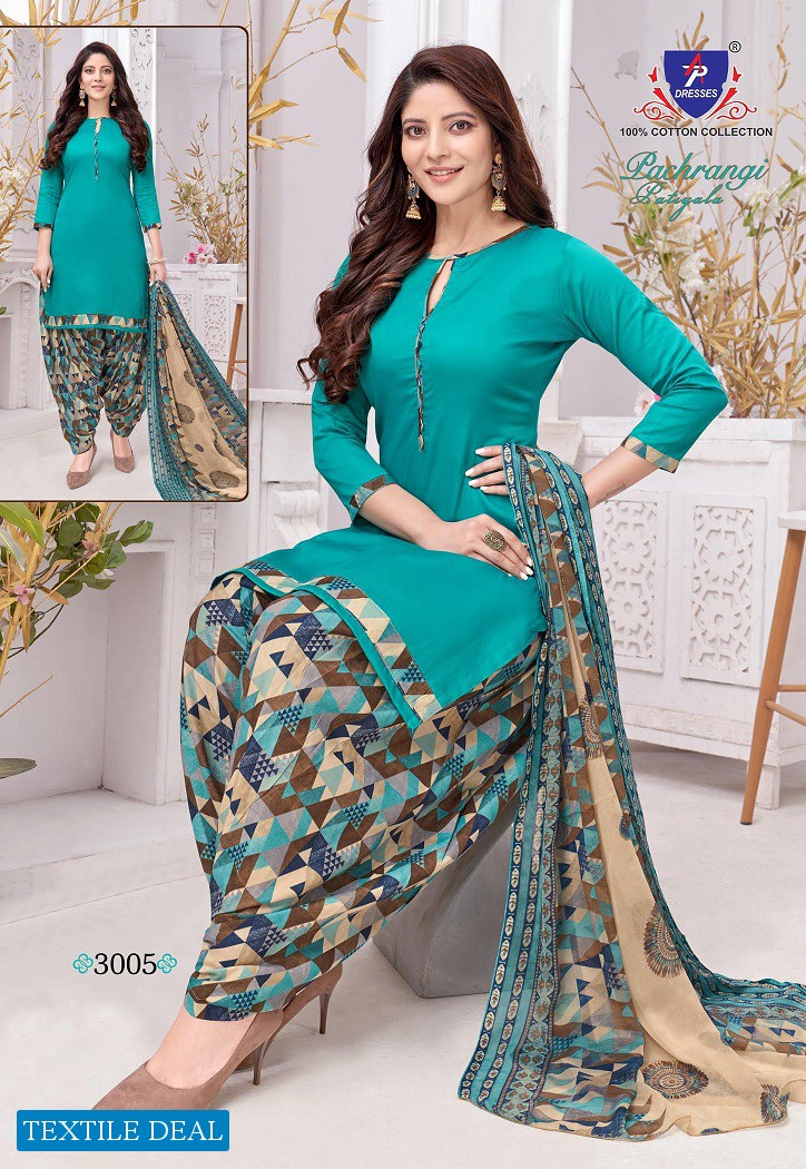 AP Dresses Pachrangi Patiyala Vol-3 Wholesale Cotton Printed Dress Material