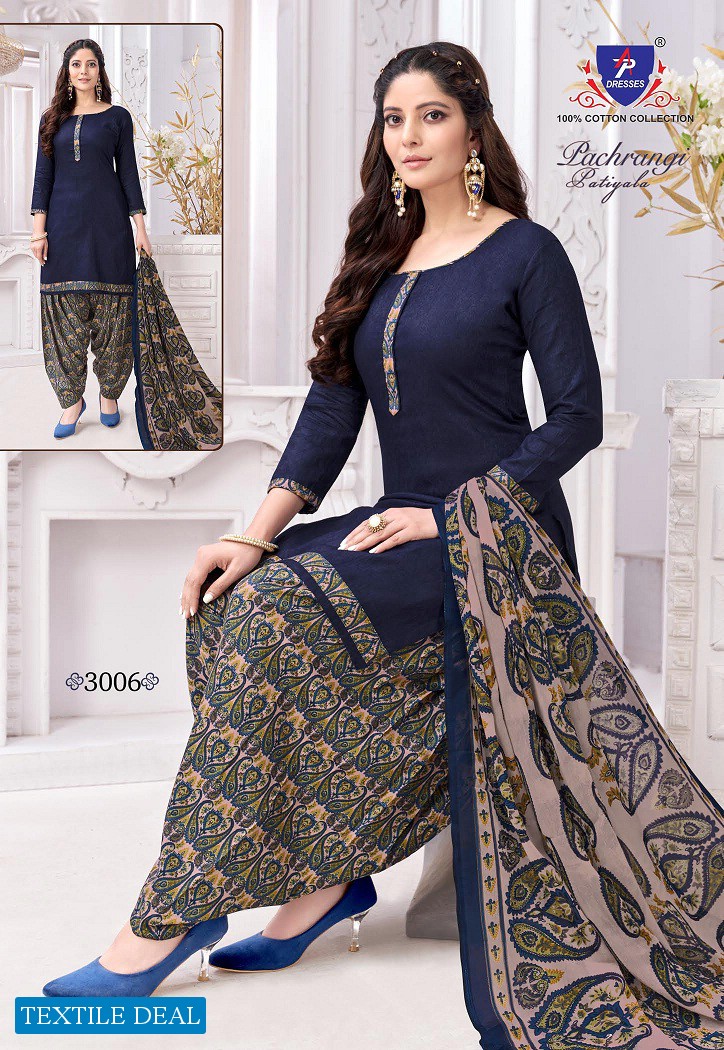 AP Dresses Pachrangi Patiyala Vol-3 Wholesale Cotton Printed Dress Material