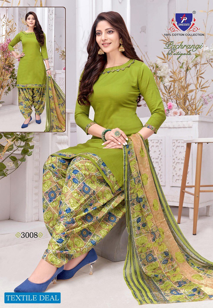 AP Dresses Pachrangi Patiyala Vol-3 Wholesale Cotton Printed Dress Material