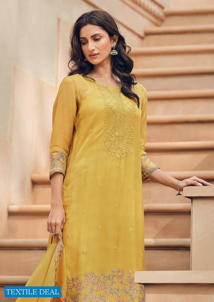 Varsha Amber Wholesale Pure Organza Digitally Printed Salwar Suits