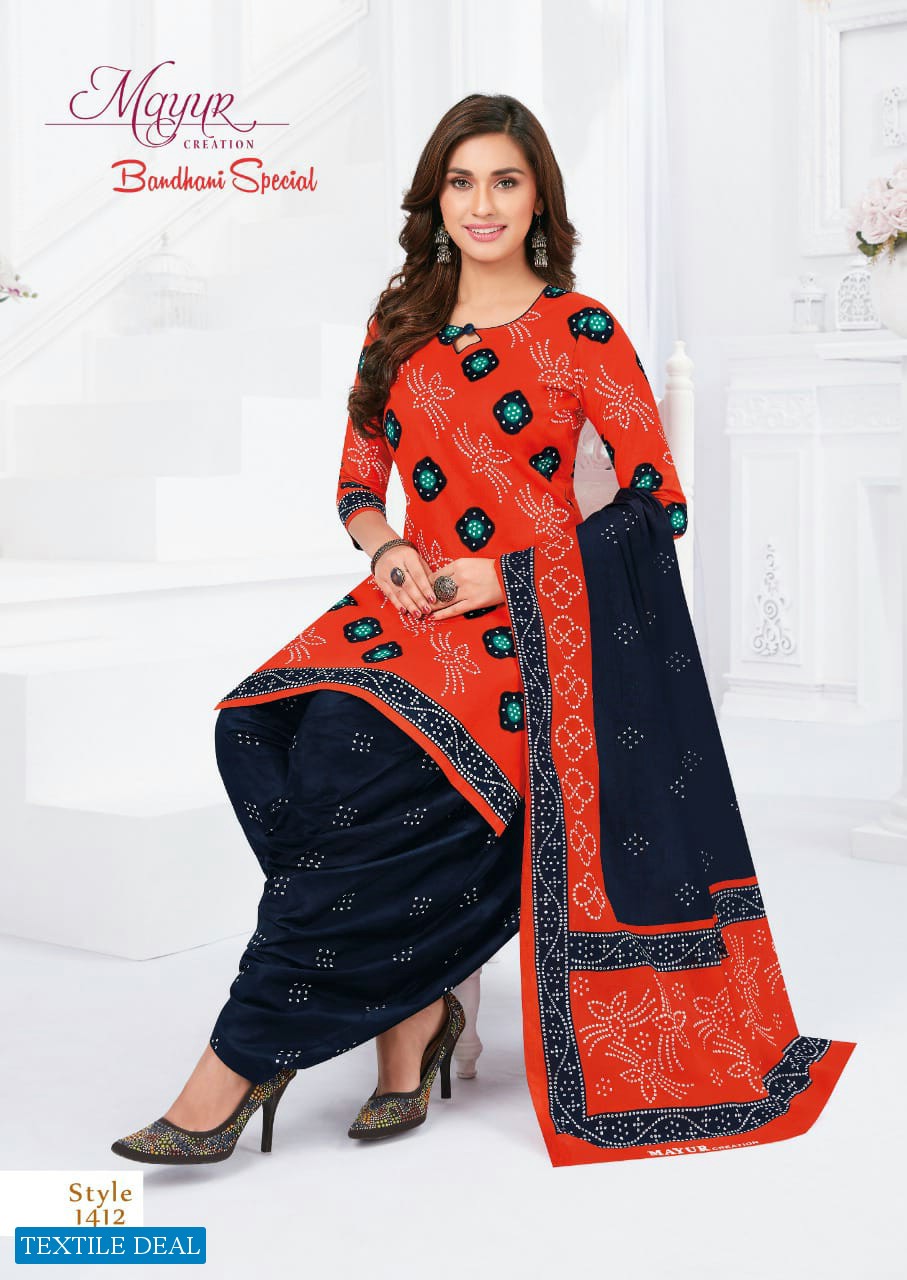 Mayur Bandhani Special Vol-14 Wholesale Pure Cotton Printed Dress Material