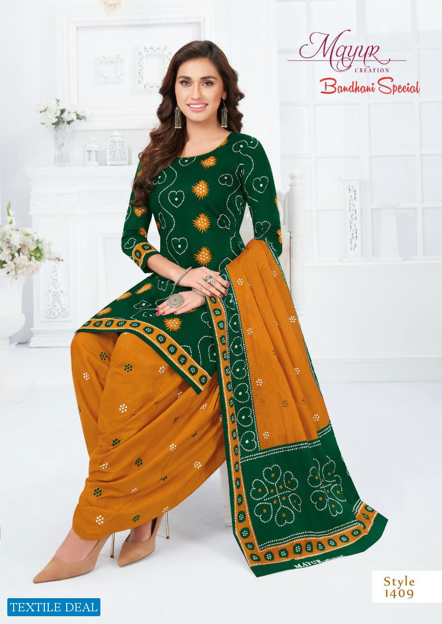 Mayur Bandhani Special Vol-14 Wholesale Pure Cotton Printed Dress Material