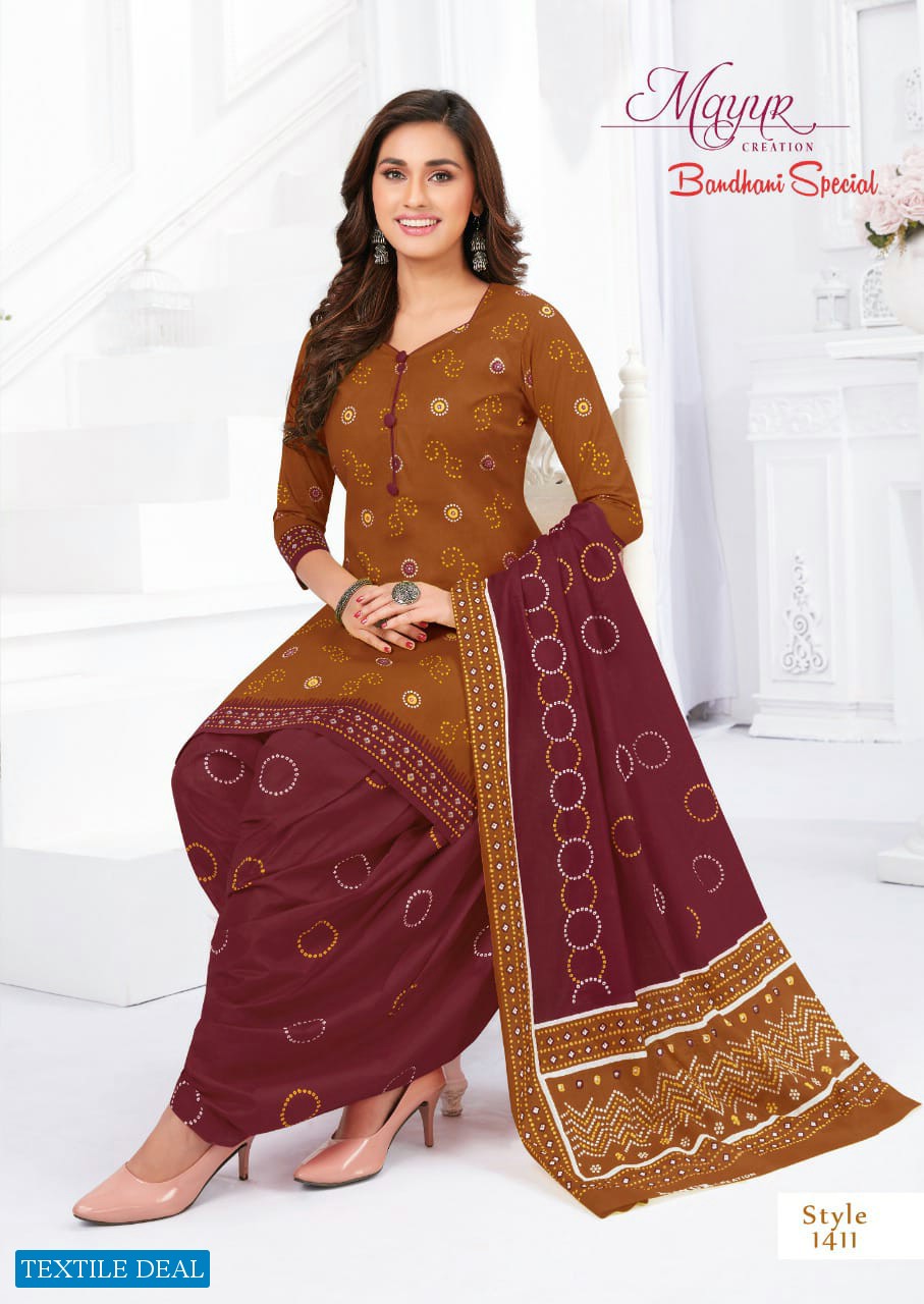 Mayur Bandhani Special Vol-14 Wholesale Pure Cotton Printed Dress Material