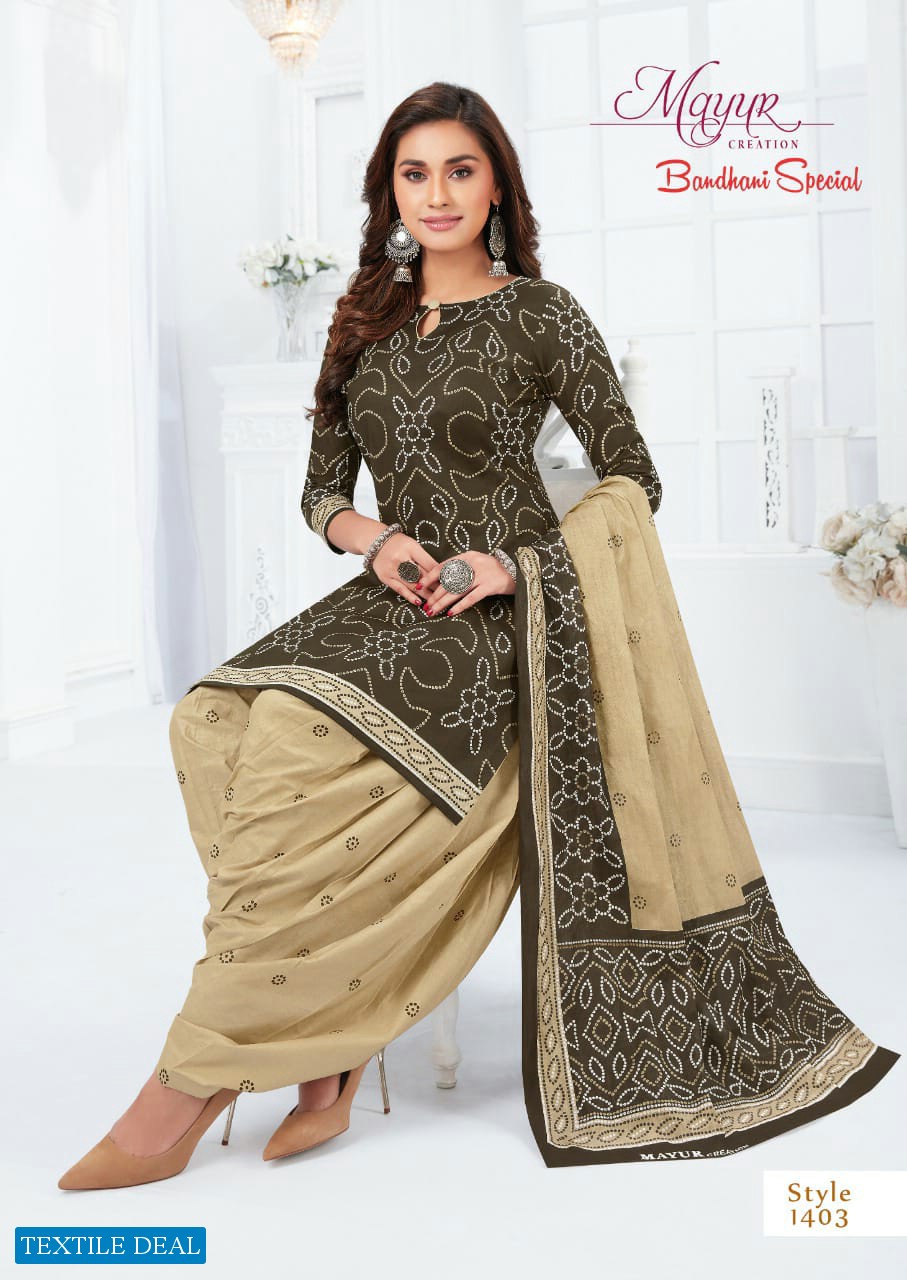 Mayur Bandhani Special Vol-14 Wholesale Pure Cotton Printed Dress Material