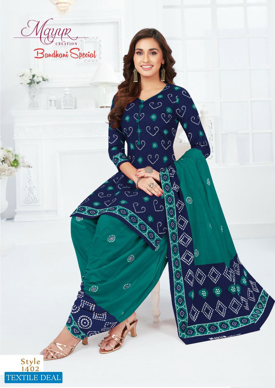 Mayur Bandhani Special Vol-14 Wholesale Pure Cotton Printed Dress Material