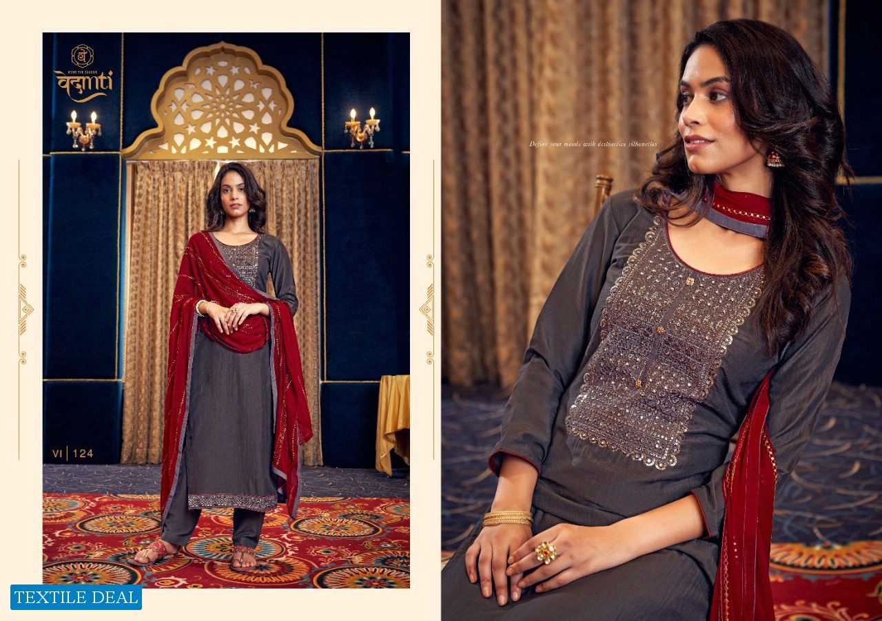 MUGDHA BY VEDANTI SILK WITH WORK CASUAL SALWAR KAMEEZ