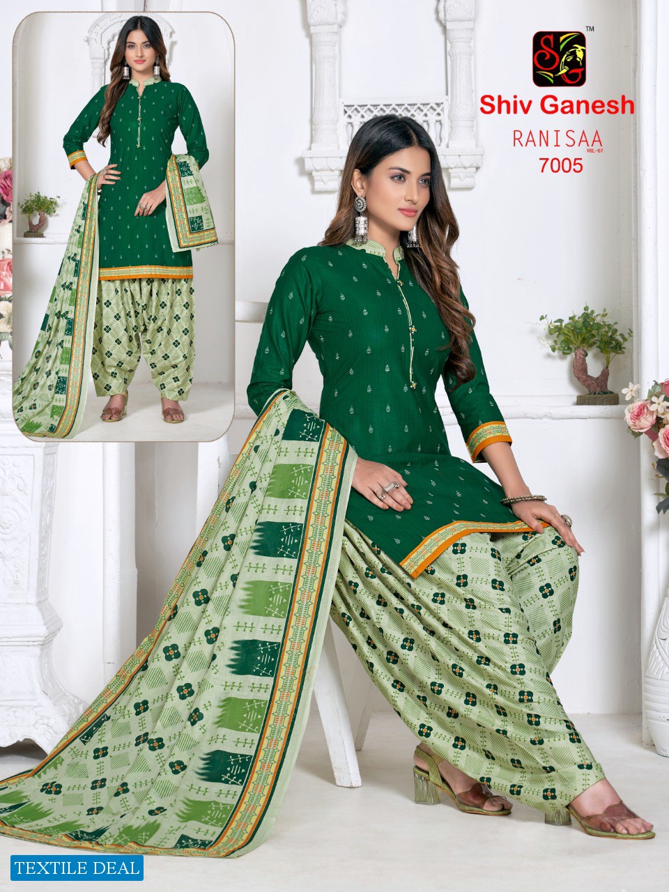 Shiv Ganesh Ranisaa Vol-7 Wholesale Pure Cotton Printed Dress Material