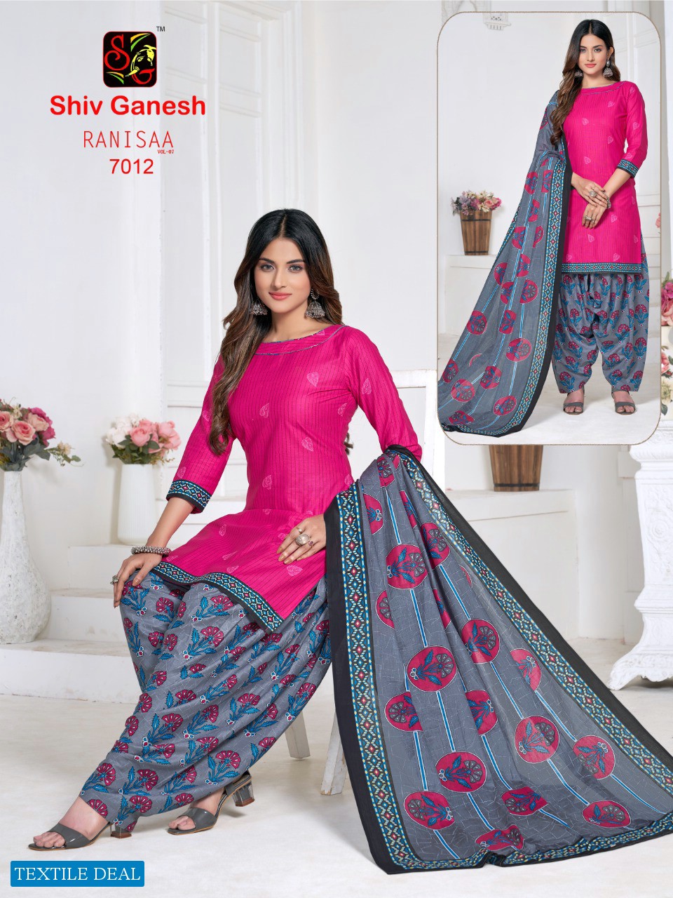 Shiv Ganesh Ranisaa Vol-7 Wholesale Pure Cotton Printed Dress Material