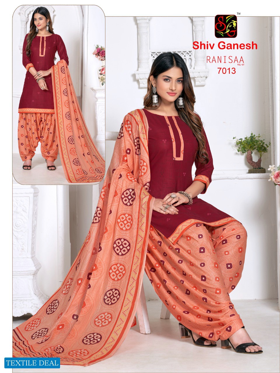 Shiv Ganesh Ranisaa Vol-7 Wholesale Pure Cotton Printed Dress Material