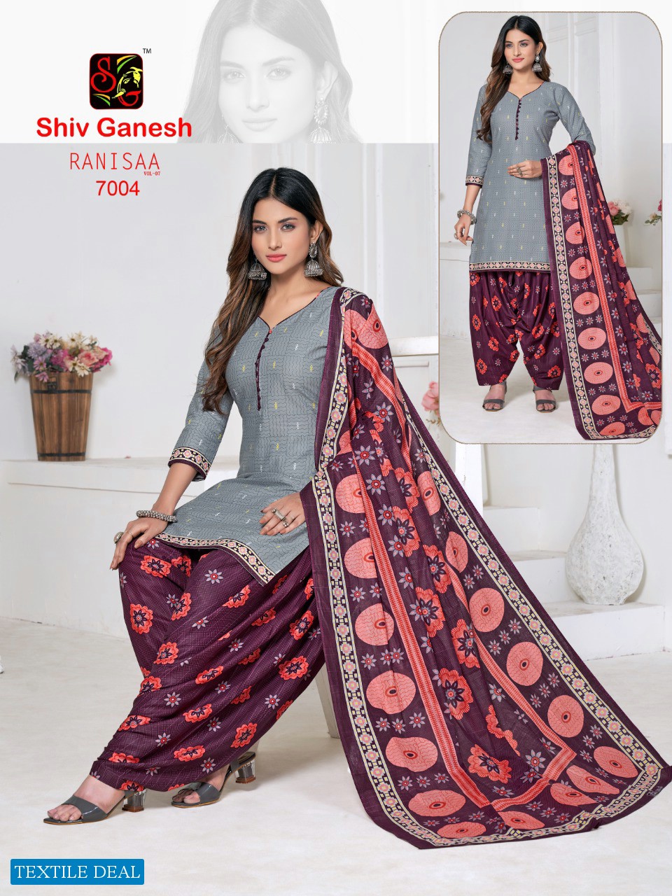 Shiv Ganesh Ranisaa Vol-7 Wholesale Pure Cotton Printed Dress Material