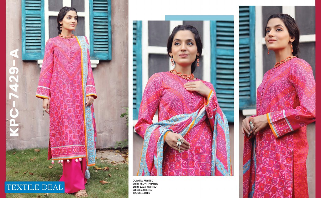 LSM Lakhany Komal Unstitched Printed Lawn Pakistani Collection