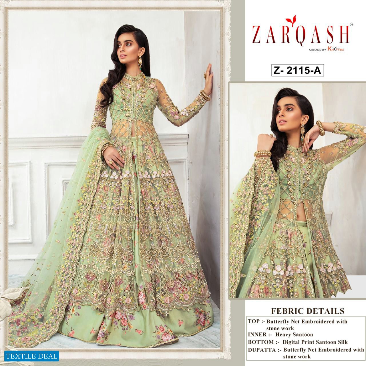 Zarqash Amalia Vol-4 Wholesale Pakistani Concept Dress