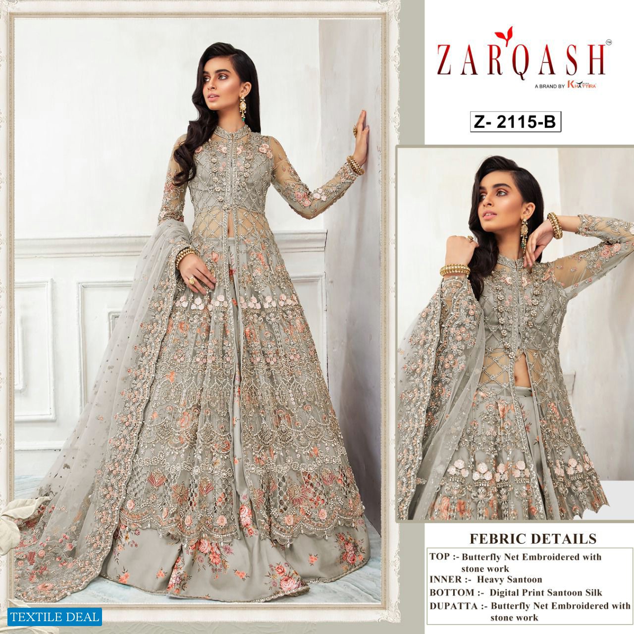 Zarqash Amalia Vol-4 Wholesale Pakistani Concept Dress