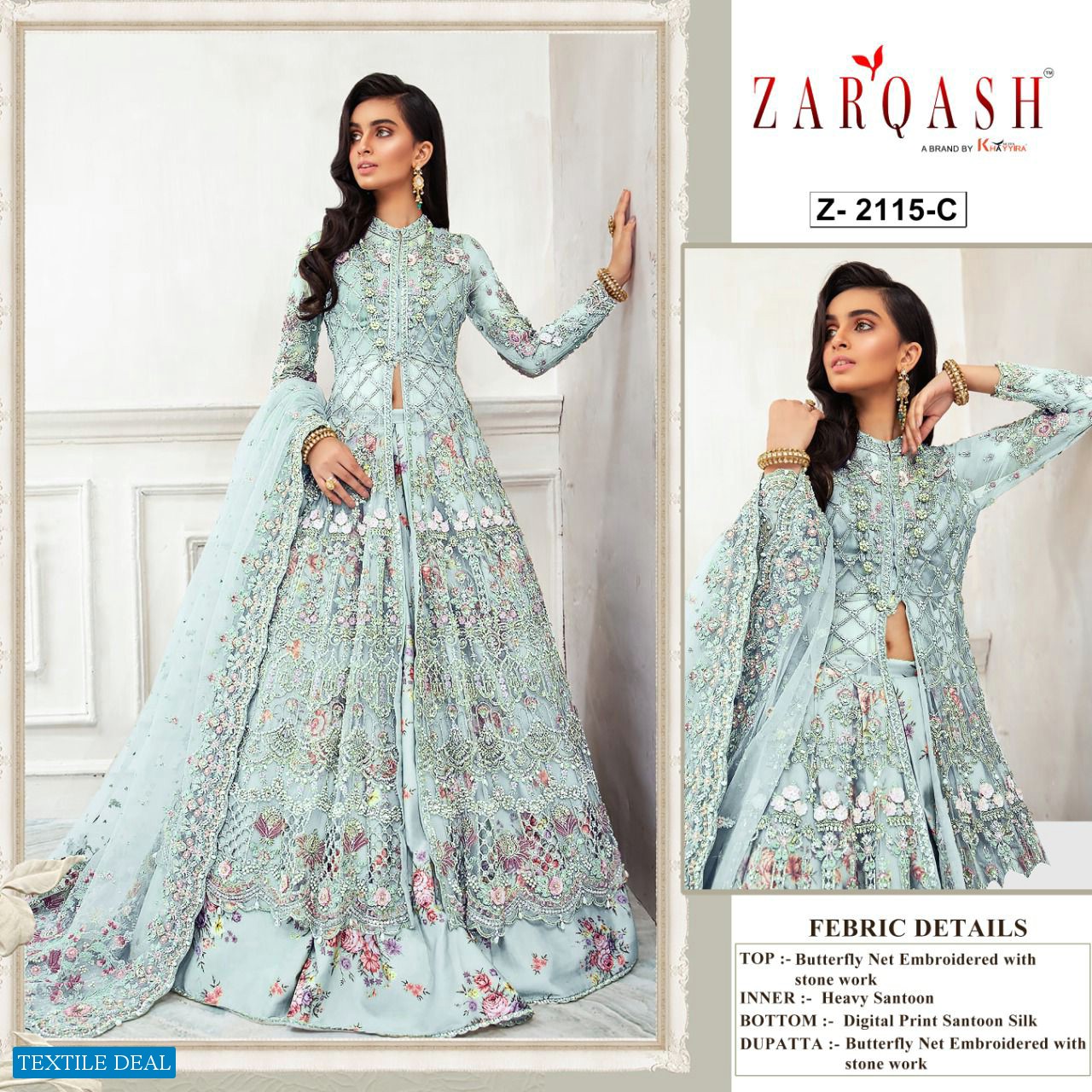 Zarqash Amalia Vol-4 Wholesale Pakistani Concept Dress