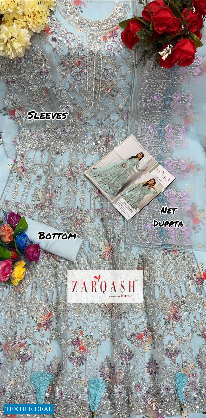 Zarqash Amalia Vol-4 Wholesale Pakistani Concept Dress