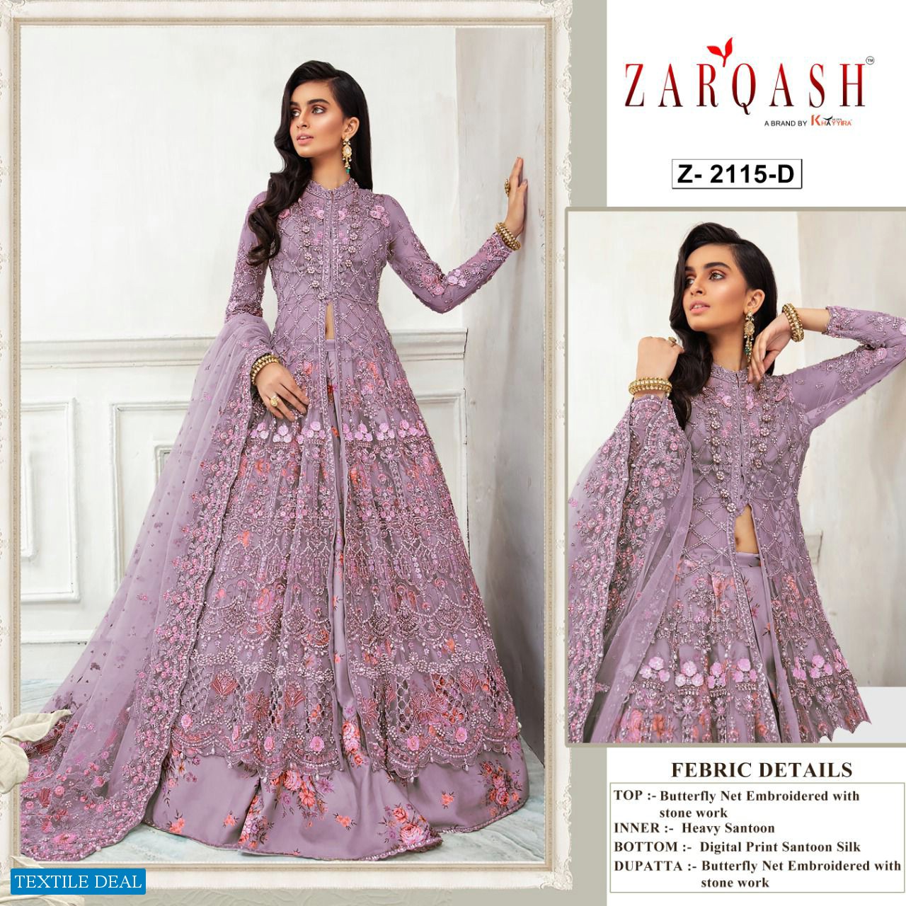Zarqash Amalia Vol-4 Wholesale Pakistani Concept Dress