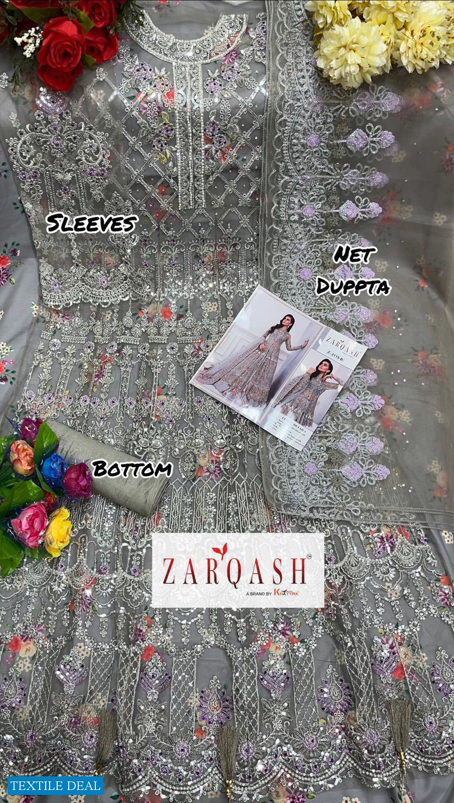 Zarqash Amalia Vol-4 Wholesale Pakistani Concept Dress