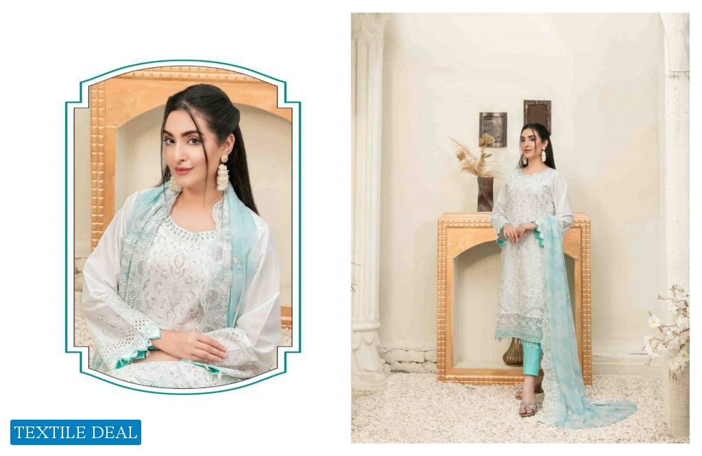 Tawakkal Parian Dream Embroidered With Cotton Fancy Dupatta Pakistani Suits