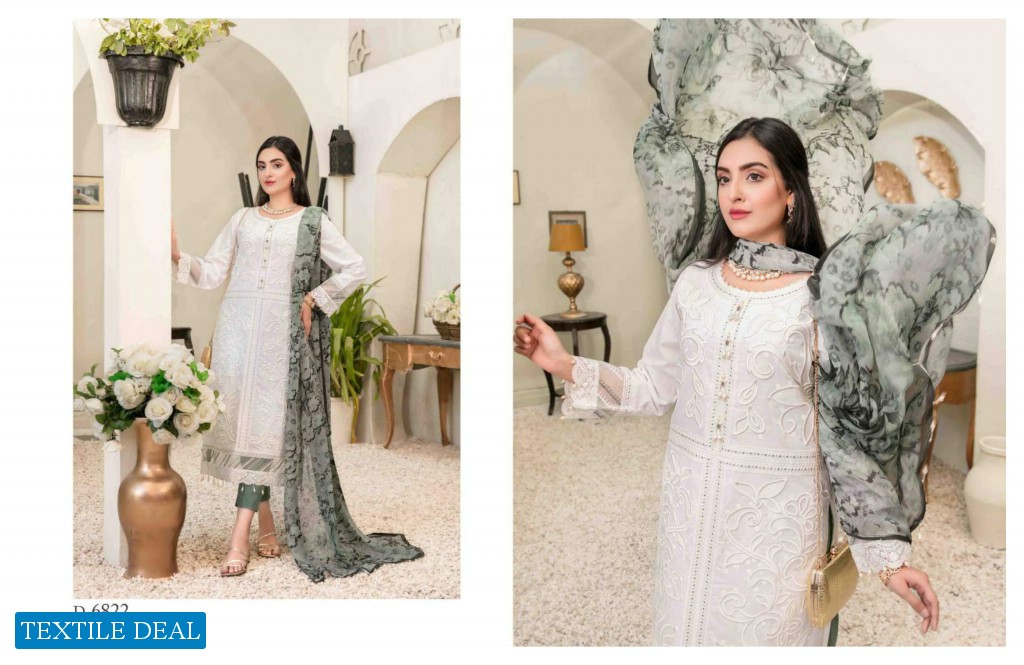 Tawakkal Parian Dream Embroidered With Cotton Fancy Dupatta Pakistani Suits