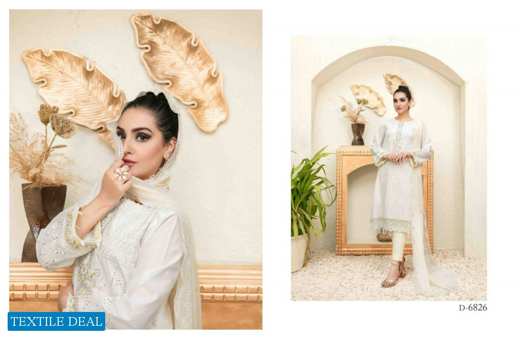 Tawakkal Parian Dream Embroidered With Cotton Fancy Dupatta Pakistani Suits