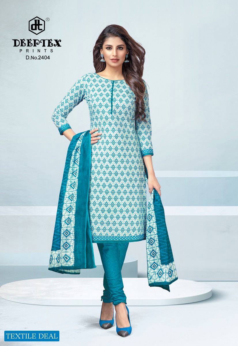 Deeptex Chief Guest Vol-24 Wholesale Pure Cotton Fabrics Dress Material
