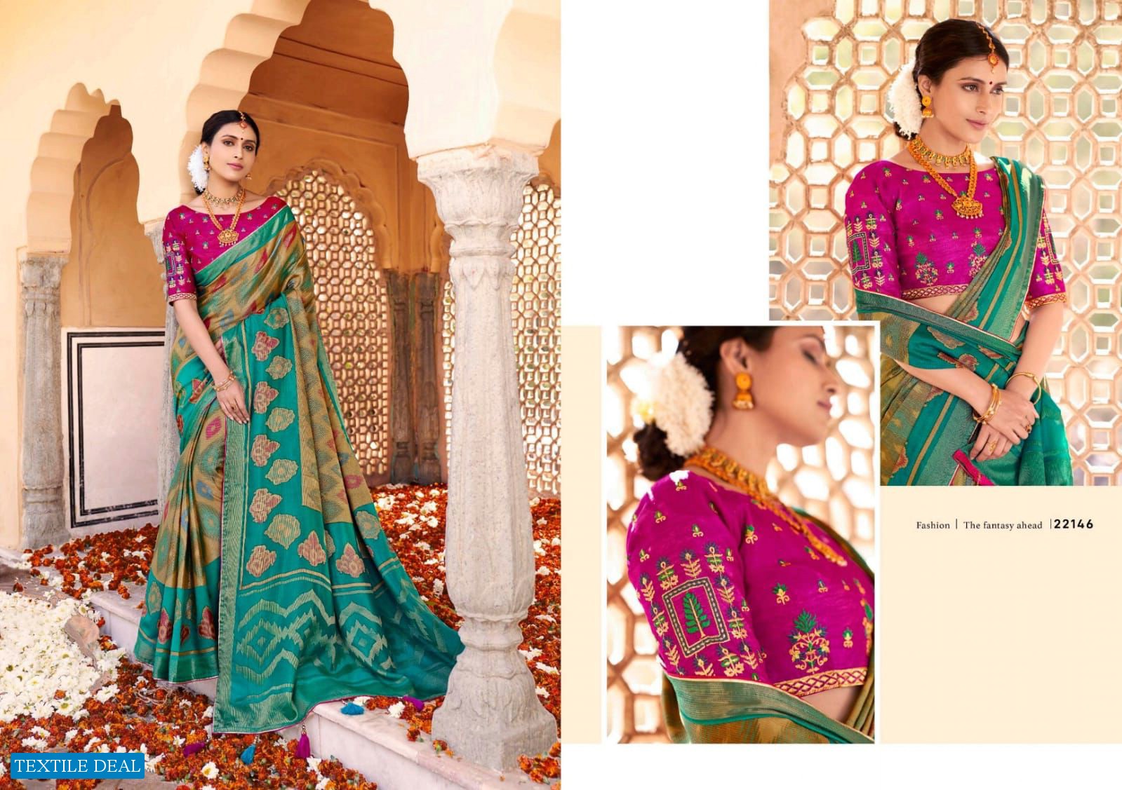 5D SAHELI SILK BRASSO SAREES WHOLESALER