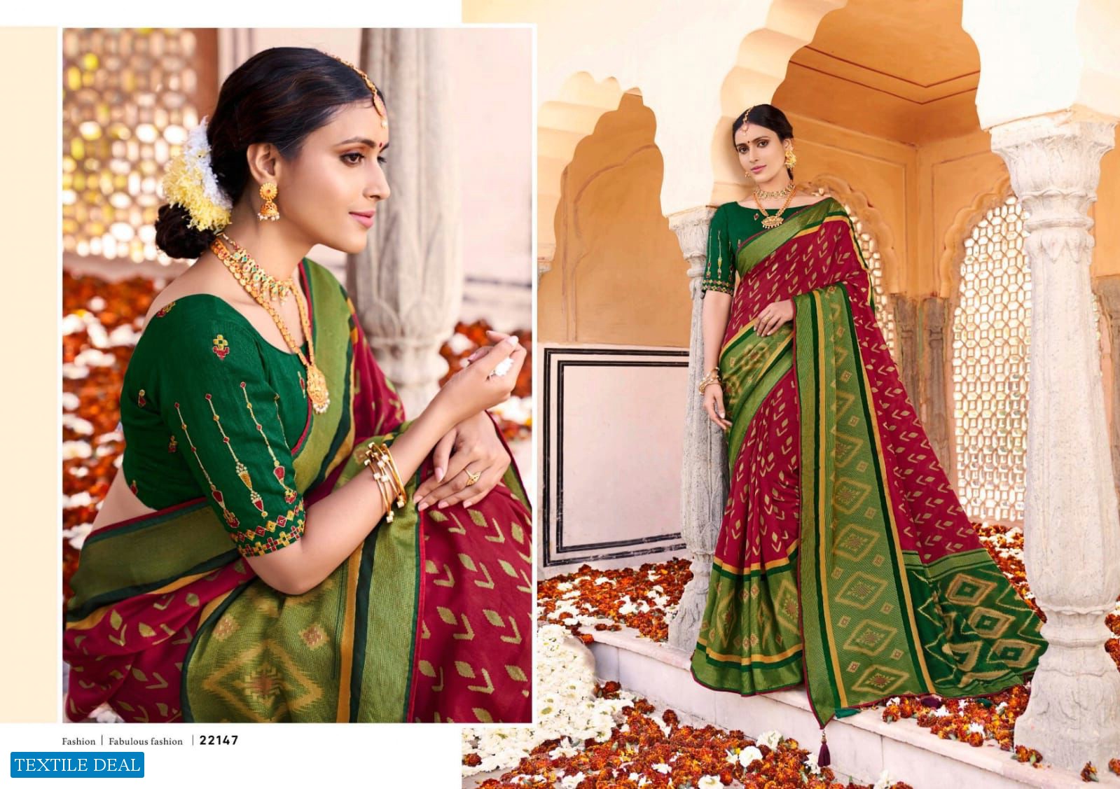 5D SAHELI SILK BRASSO SAREES WHOLESALER