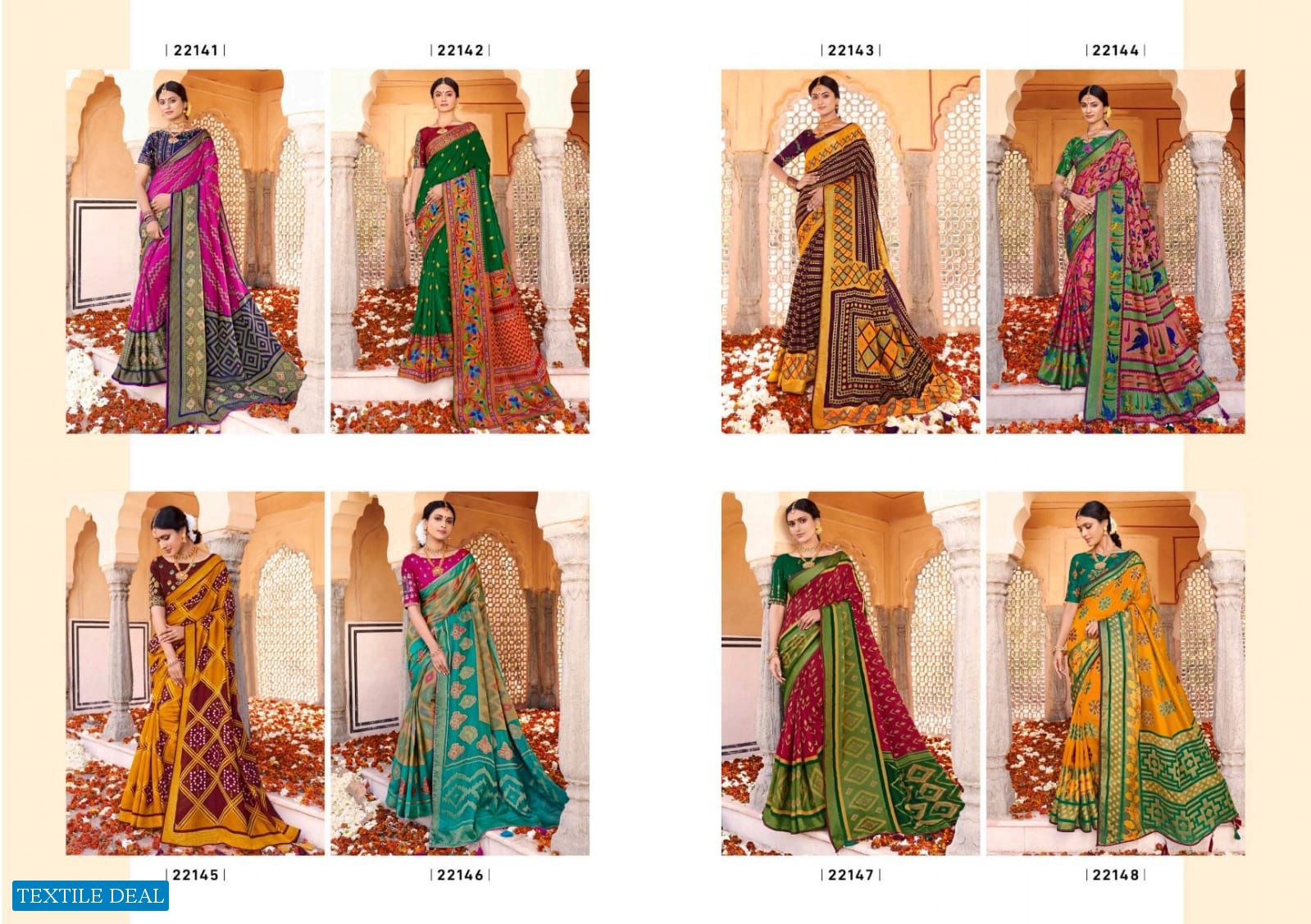 5D SAHELI SILK BRASSO SAREES WHOLESALER