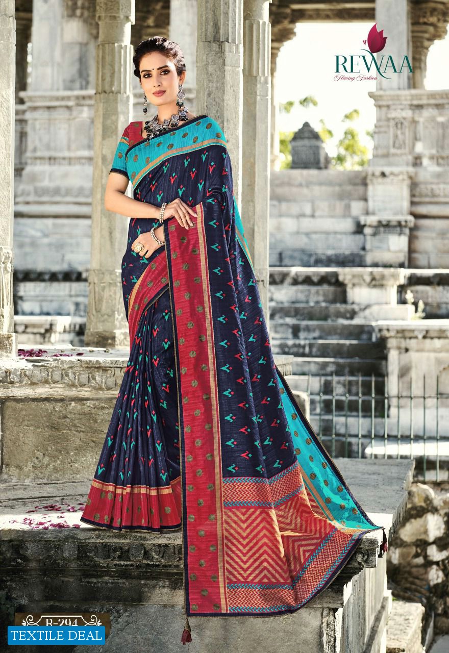 Rewaa Albeli Wholesale Dyebal Gadhwal Silk Indain Sarees