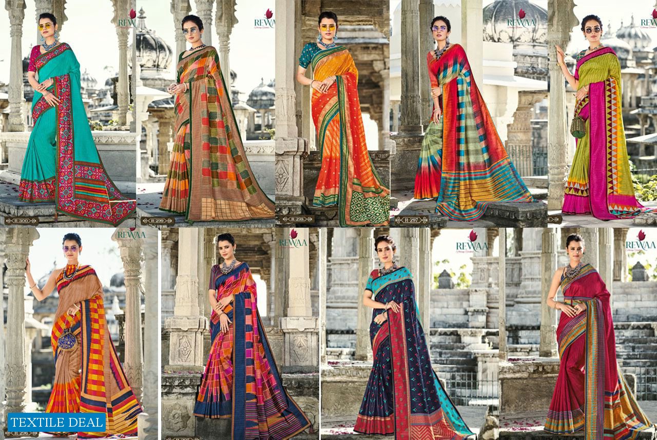 Rewaa Albeli Wholesale Dyebal Gadhwal Silk Indain Sarees